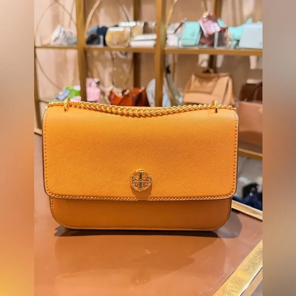 Tory Burch leather flap chain crossbody bag